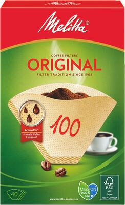 Kaffefilter 100 40stk. bleget