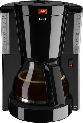 Kaffemaskine look basic glas i sort