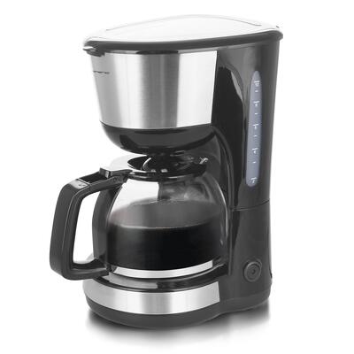 Kaffemaskine sort/stål 1,25l. 1000w