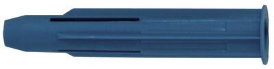 Expandet blå let rosett 8x45mm - 50 stk.