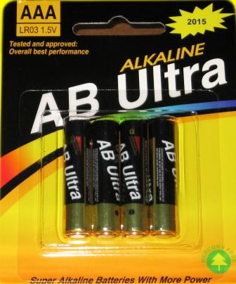 Batteri AB ULTRA AAA / LR03  1,5 V