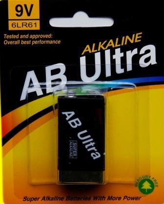 Batteri AB ULTRA 9 V / 6LR61