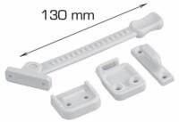 Stormkrog hvid nylon 130mm.